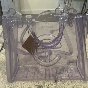 Telfar x Melissa MEDIUM clear Shopping Bag --NWT--